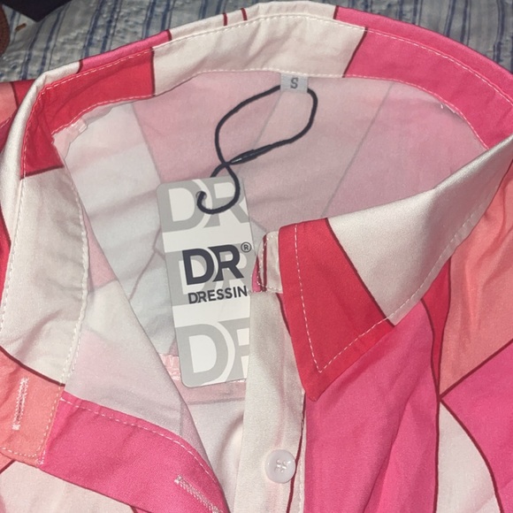 Long sleeve pink button up - Picture 2 of 3